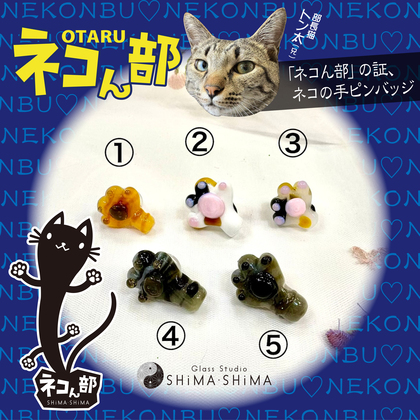NEW！ネコん部「猫の手ピンバッジ」
